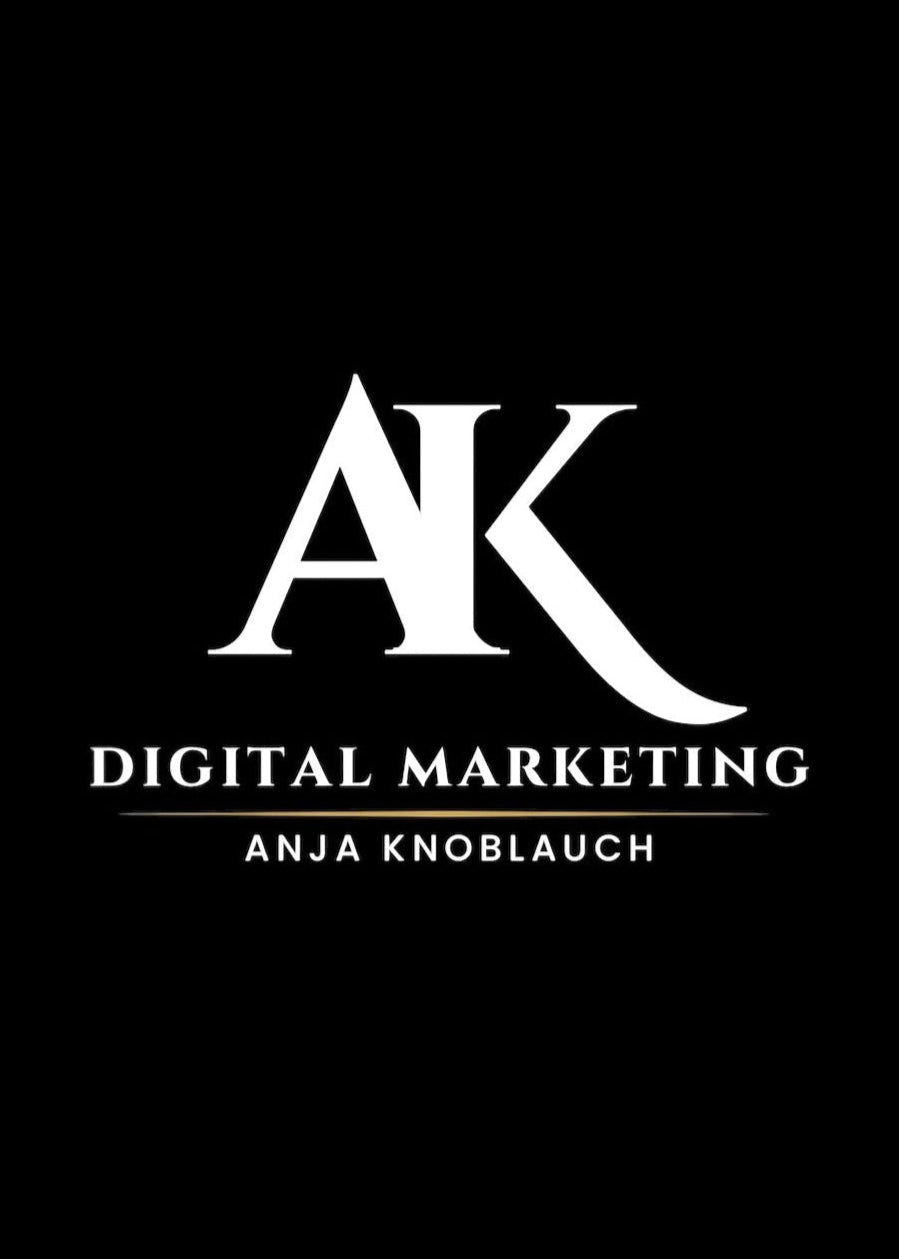 Markenlogo AK Digital Marketing von Anja Knoblauch, spezialisiert auf digitales Marketing & Selbstständigkeit