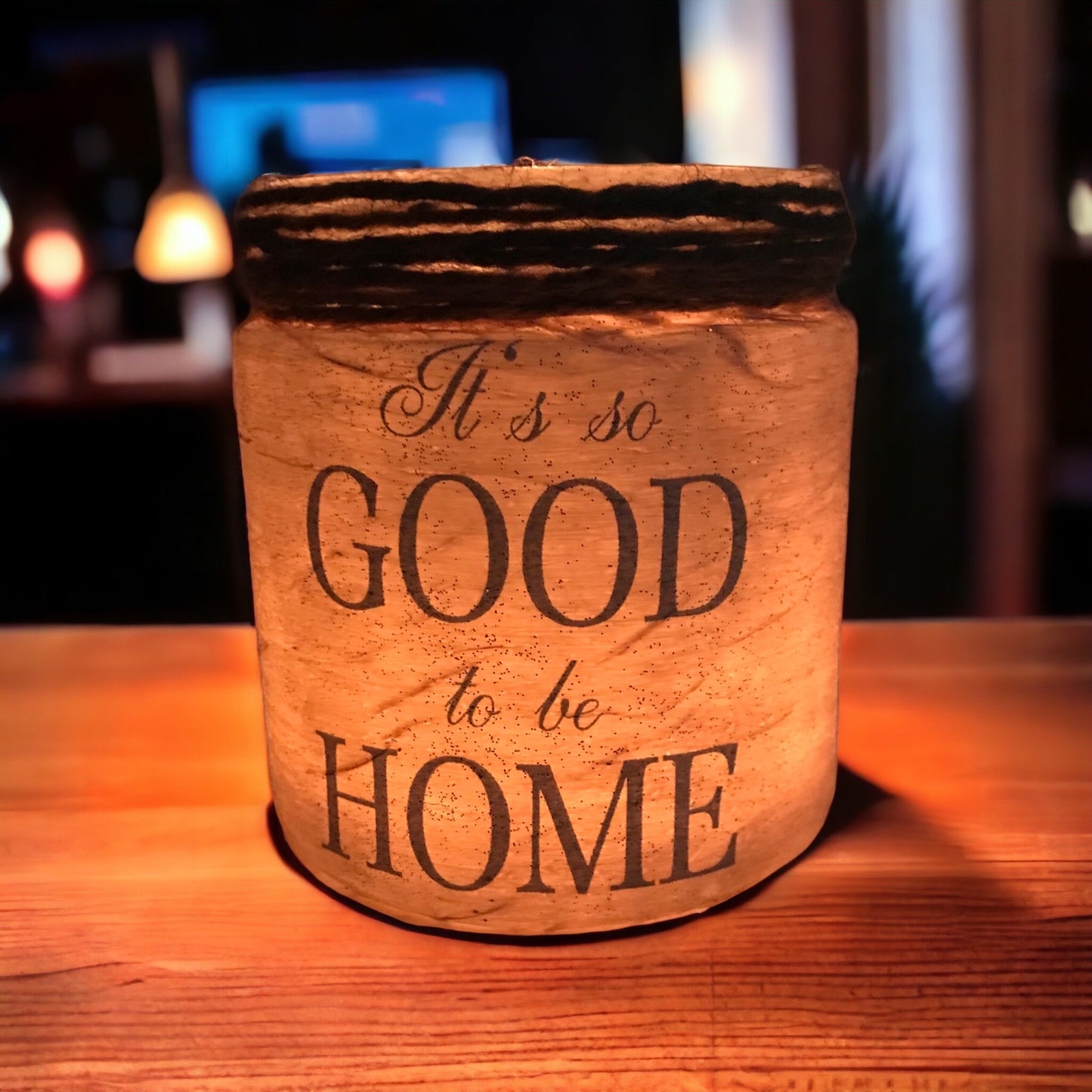 Deko Glas / Windlicht als Geschenkidee mit wunderschönem Motiv.